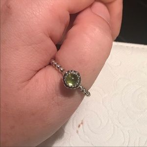 Pandora August birthstone ring